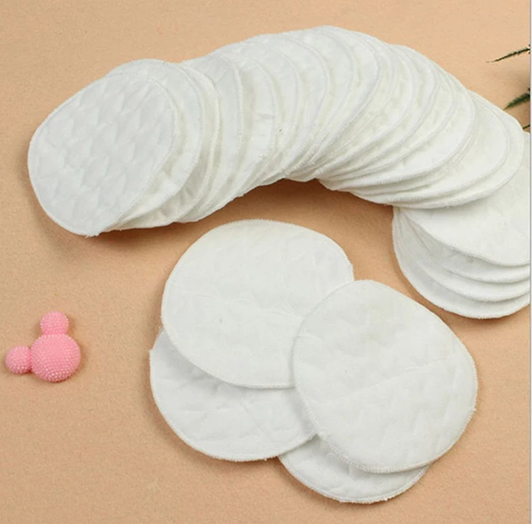 6/8/10/12Pcs Feeding Breast Pads Soft Absorbent Cotton Washable Reusable Breastfeeding Breast Nursing Pads White Nursing