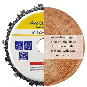 

5 Inch Practical Sturdy Durable Cutting Disk Wood Carving Cutting Saw Blade Finisher Multi Tool Grinding Sanding Polishing Set