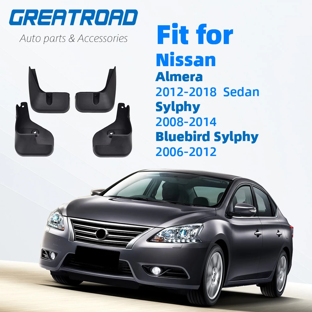 Для Nissan Almera G11 Русская версия/Sylphy 2012- Брызговики крыло брызговиков G15 2013 Автомобильные Брызговики