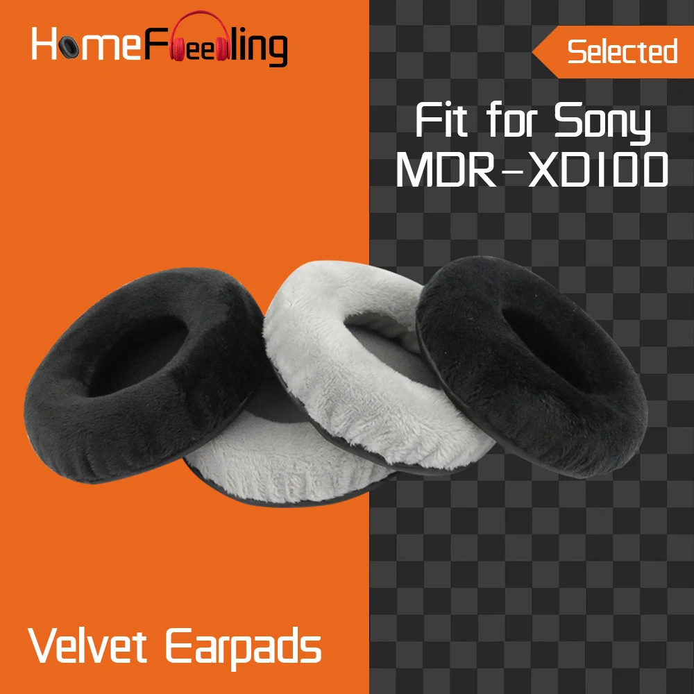 Homefeeling Earpads for Sony MDR XD100 Headphones Earpad Cushions Covers Velvet Ear Pad Replacement