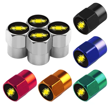 

4Pcs Car Styling Metal Wheel Tire Air Valve Caps Stem Cover Badge For Chevrolet Colorado Cruze Spark Captiva Malibu Trax Aveo