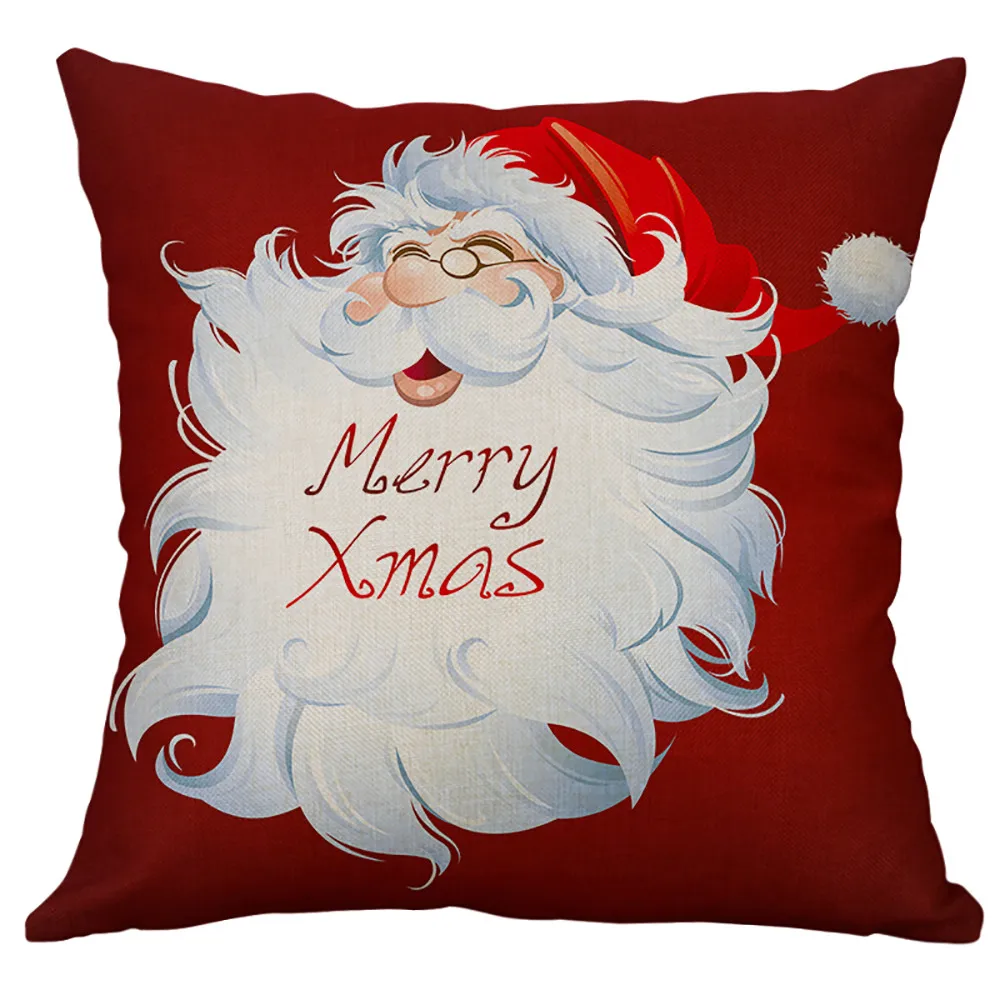 Удобная Рождественская кровать для дома Чехол для подушки лучший сенсорный квадратный счастливый год Navidad Xmas# R5