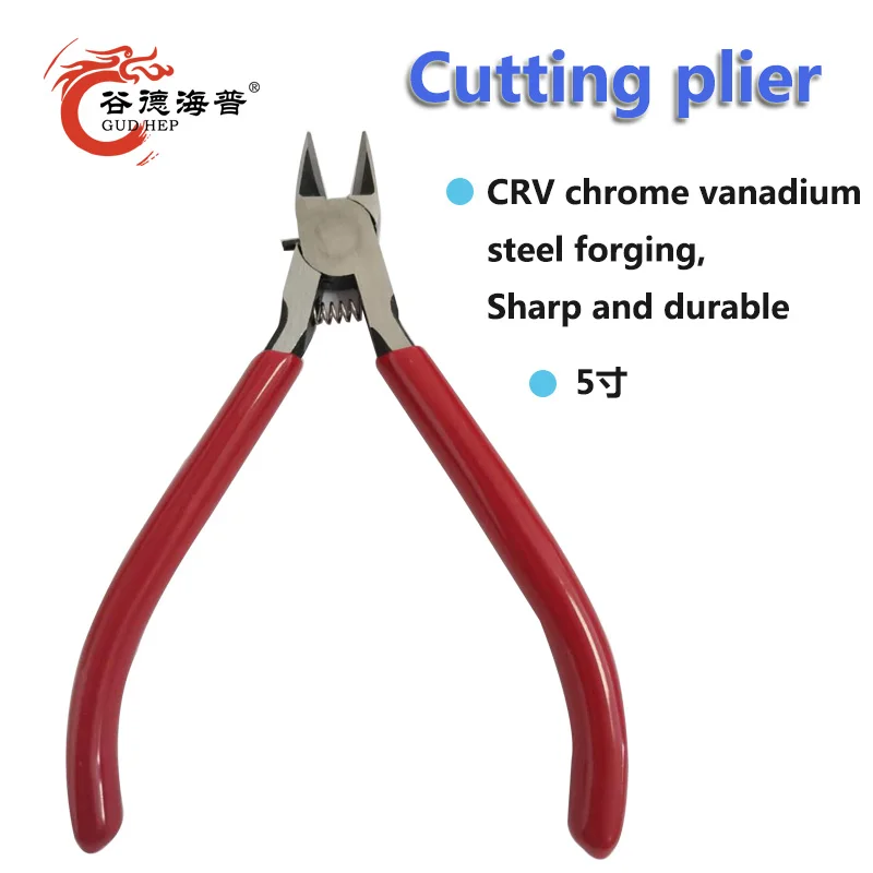 

5" Side Cutter Diagonal Wire Cutting Pliers Nippers Repair Tool Red electric cutting tool