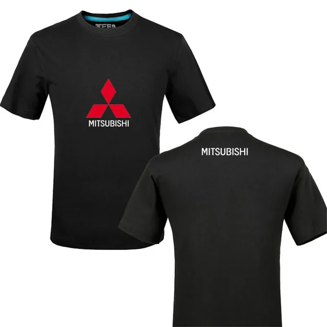 Креативный дизайн для Mitsubishi, футболка с логотипом, однотонная хлопковая футболка, мужские Новые поступления стильных мужских футболок с короткими рукавами g - Цвет: 1
