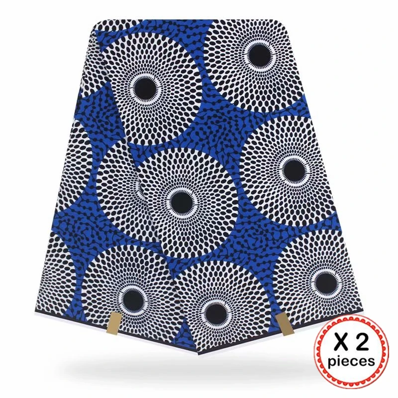 Африканская ткань с восковым принтом, хлопковая ткань для шитья, Анкара, африканская ткань, 12 ярдов, Нигерия, Гана, свадебная одежда, платье 91710