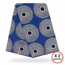 Африканская ткань с восковым принтом, хлопковая ткань для шитья, Анкара, африканская ткань, 12 ярдов, Нигерия, Гана, свадебная одежда, платье 91710