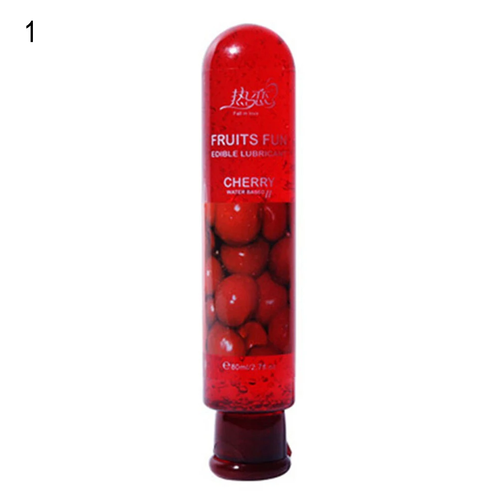 80ml Adult Sexual Body Smooth Fruity Lubricant Gel Edible Flavor Sex Health Product Perfect To Warm Up Sensual Massage Sex Toys images - 6