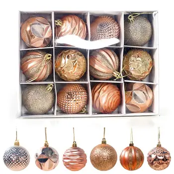 

2021 Christmas decoration 12Pcs/Set Universial Christmas Tree Decoration Ball Hanging Ornament Pendant Festival Party Scenes