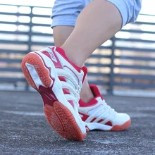 Аутентичная Высококачественная спортивная обувь для занятий волейболом, женские профессиональные тренировочные амортизирующие спортивные кроссовки, женская обувь для игры в теннис