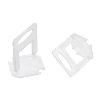 

uxcell Tile Leveling System Clips Plastic Leveler Spacers for 3mm Joint Great tools to floor wall setting Clear 300Pcs