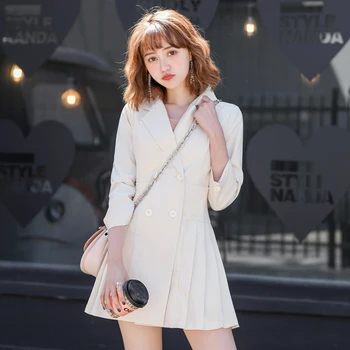 

KMETRAM Spring Autumn Dress Women Vintage Korean Mini Women Dress Elegant Ladies Dress Long Sleeve White Dress Vestidos 2019MQ01