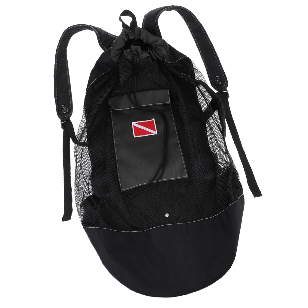 Mesh 400D Oxford Fabric Scuba Diving Snorkeling Mesh Backpack Dive Gear Dry Bag Sack Pack Scuba Diving Mesh Backpack