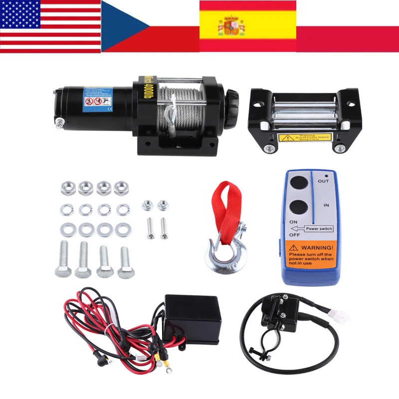 Draadloze Lier Afstandsbediening 2 stks 12 V Elektrische Vervanging voor ATV Truck Universele