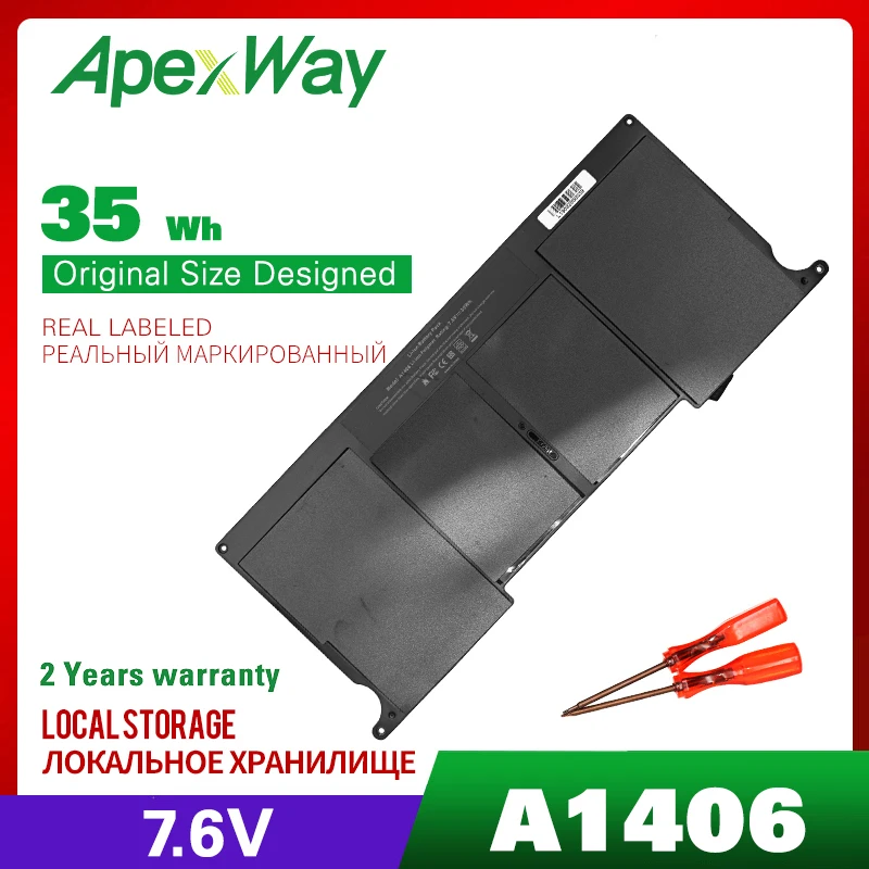 Аккумулятор для ноутбука Apple MacBook Air 35 Вт/ч 7 6 В A1406 A1370 2011 A1465 MC965 | Компьютеры и офис