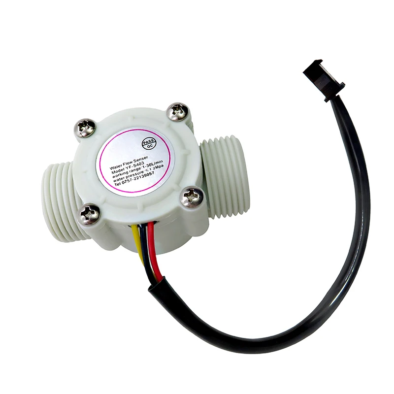 1/4" 3/8" 1/2" 3/4" Water Flow Sensor 1.75MPa Hall Sensor Turbine Flowmeter DC5~18V Measure Flow Medium