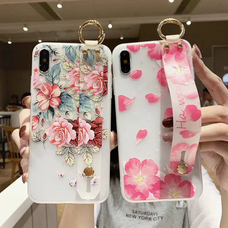 Мягкий чехол держатель для телефона из ТПУ iPhone 7 8 6 6s plus XR X 10 XS 11 12 PRO MAX SE 2020 с