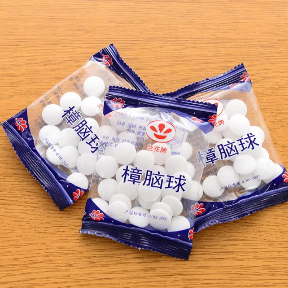 1 Pack Mothballs Anti-mold Anti-mite Insecticide Pill Bedroom Camphor Wood Block Camphor Bathroom Deodorization Deworming