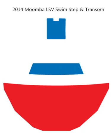 Moomba LSV плавать шаг и транца коврик лодка EVA Тиковый настил 1/" 6 мм