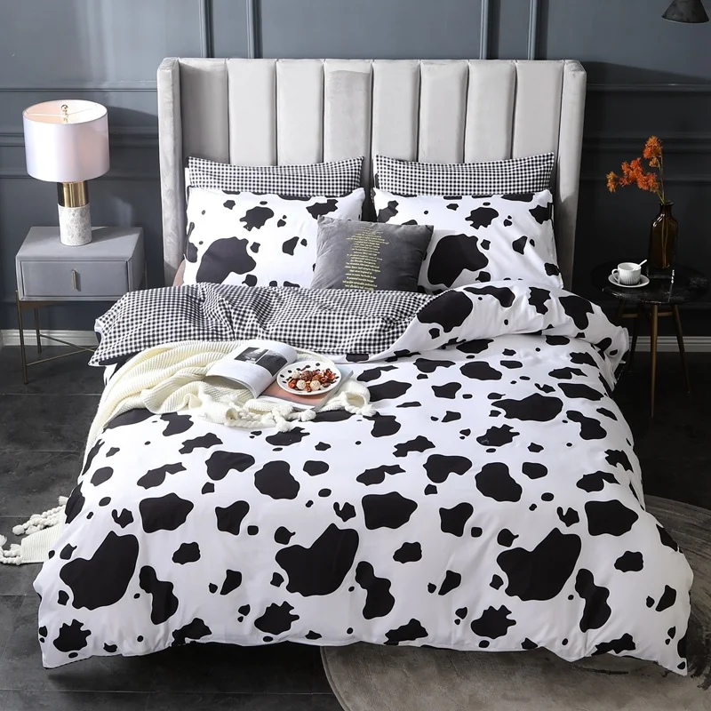 Cow Duvet Cover Unicorn Leaf Bedding Set Bedclothes Pillowcases (No Bed Blanket Cushions Home Decor Stretch Furniture Covers | Дом и сад