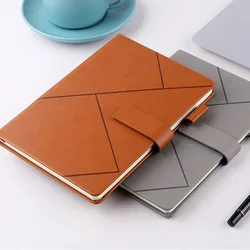 Carnet de notes A5 classique coloré, 1 pièce, en cuir PU, épais, multicolore, Agenda, Agenda, papeterie, fournitures scolaires et de bureau 