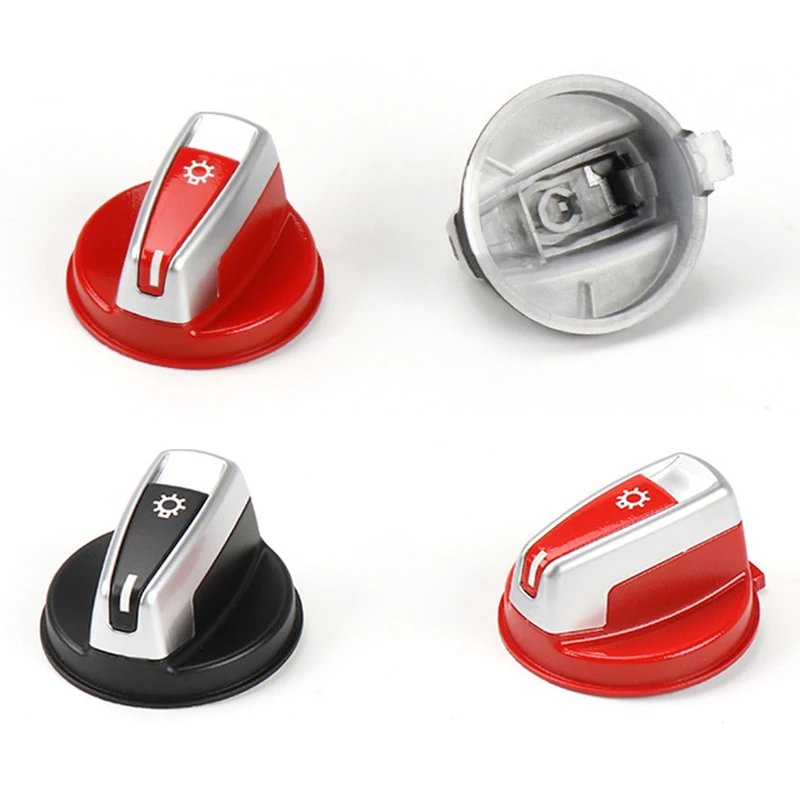 2color Headlight Switch Knob Car Headlamp Adjustment Knob Button