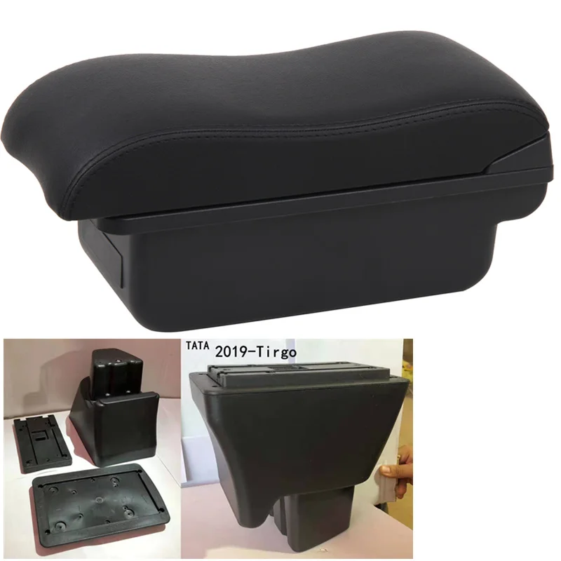 

For TATA 2019-Tirgo armrest box central Store content box products interior Armrest Storage car-styling accessories part