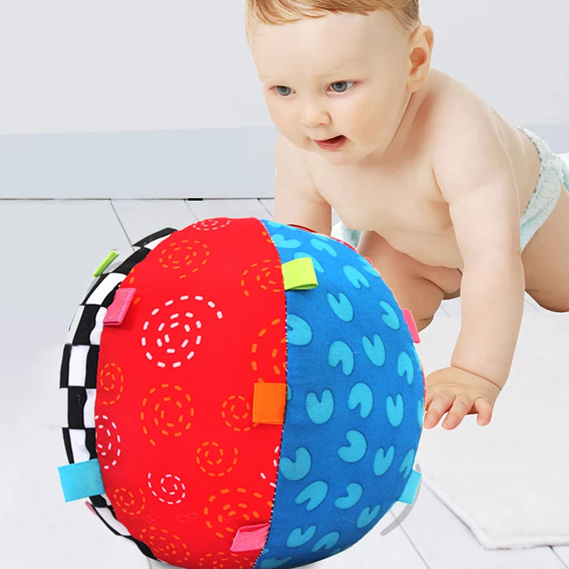 Colorful Baby Children Ring Bell Ball Baby Music Sense Learning Toy Balls 