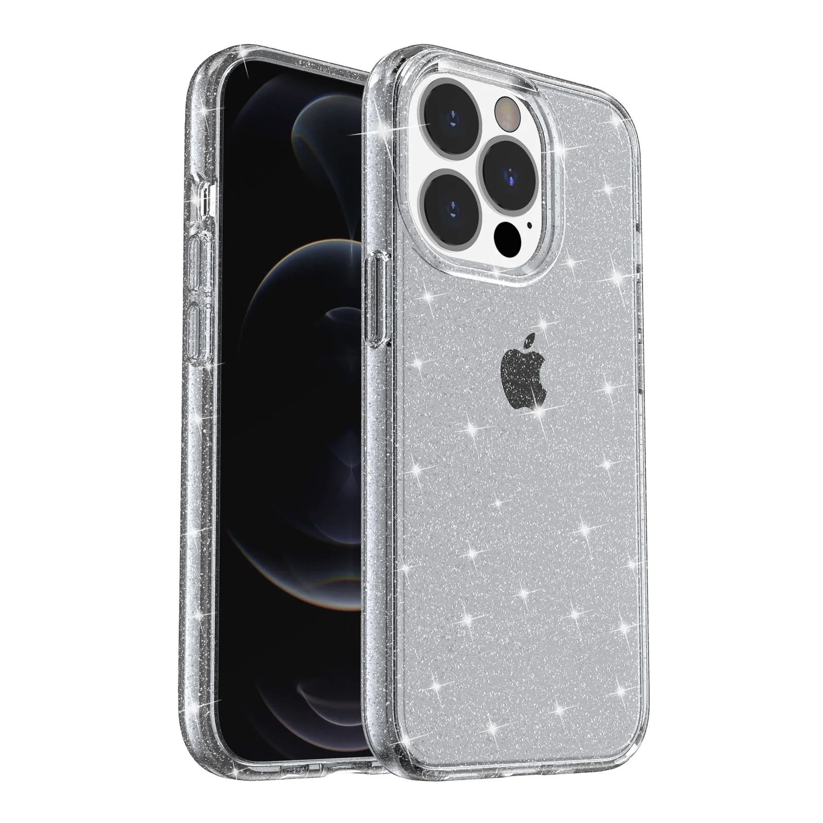 Glitter Clear Hybrid Phone Case Cover