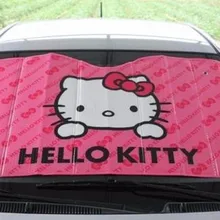 Hello kitty алюминиевая фольга лобовое стекло автомобиля светоотражающий солнцезащитный козырек солнцезащитный тент для автомобиля Styl
