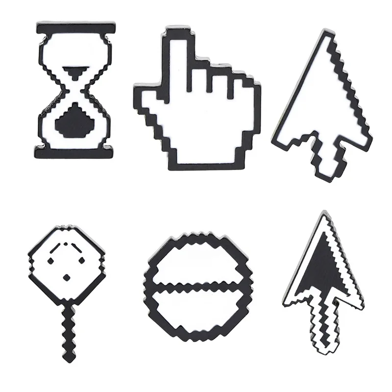 Creative Computer Mouse Cursor Brooches Badges Cute Pins Gifts For Friends Wholesale Jewelry | Украшения и аксессуары