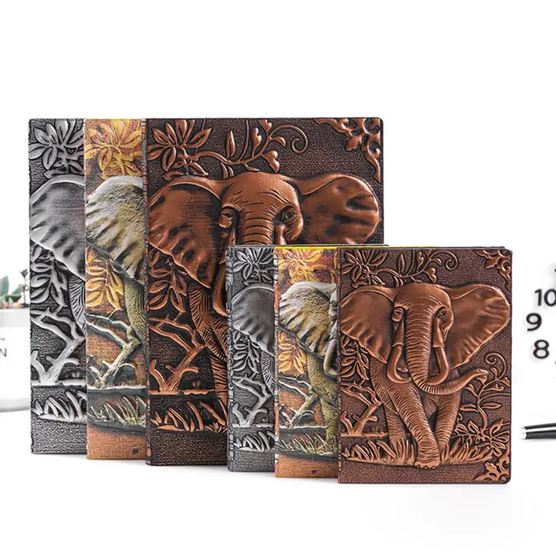 3d-блокнот с тиснением в виде слона, блокнот, дневник для путешествий, планировщик, бизнес-школа, офисные принадлежности