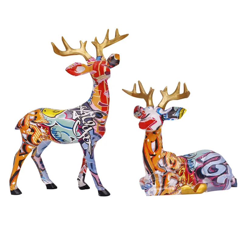 

Home Decoration Cow Nordic Art Design Living Room/TV Cabinet Decor Luxury Gift
