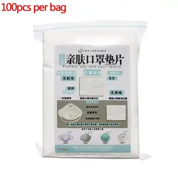

100pcs Universal Face Mouth Masks Gasket Pm2.5 Disposable Activated Carbon Filter Pad Protection Anti Influenza Mask Accessories