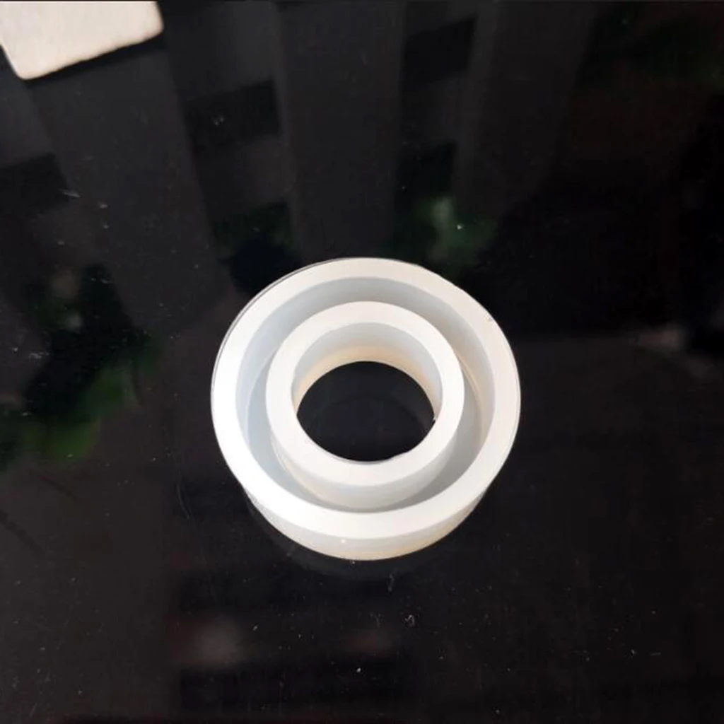 3 Pcs 15/16/17mm Round DIY Silicone Ring Mold Jewelry Making Tools Simple Design Craft Mould
