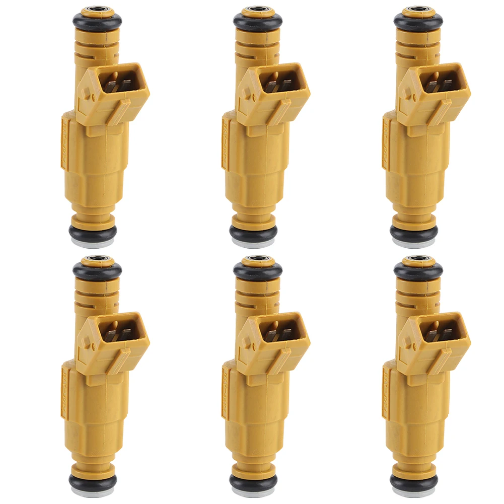 6pcs Fuel Injector Nozzle 0280155700 Replacement Fit for Jeep Cherokee