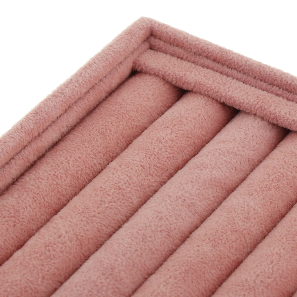 Pink Velvet Jewelry Ring Display Organizer Case Tray Holder Necklace Earrings Bangle Ring Storage Jewelry Stand Packaging Pink Velvet Jewelry Ring Display Organizer Case Tray Holder Necklace Earrings Bangle Ring Storage Jewelry Stand Packaging