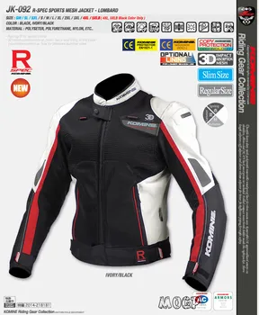 

New Arrival for Komine jacket JK-092 Motocross Breathable Mesh jacket Cross-country motorcycle racing Knight riding jacket