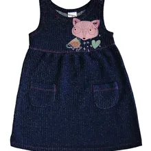 Платье для девочки Viva Baby D6504-2 темно-синий