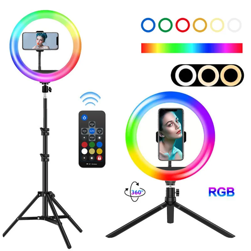 Aro De Luz Led Selfie 2 En 1 Clip Celular Tiktok r