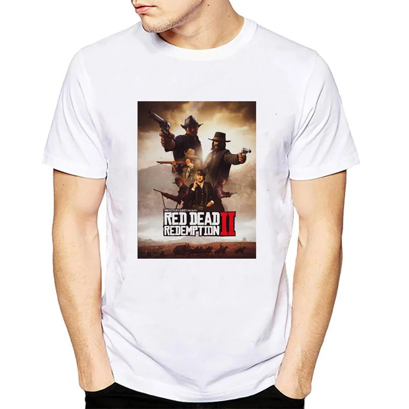 

Short Sleeve Wilderness Bodyguard 2 Red Dead Redemption Game tshirt off white t-shirt streetwear summer top