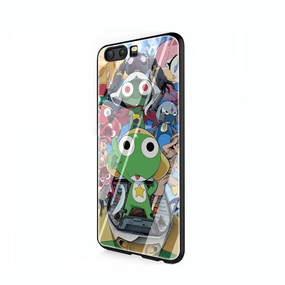 G10 EWAU аниме Keroro закаленное стекло чехол для телефона huawei mate P 10 20 30 Lite Pro Y9 Honor 8X 7A - Цвет: G10