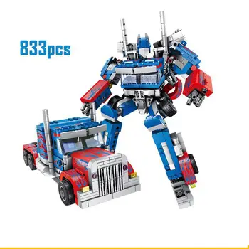 

Legoinglys Technic Robots Transformation 833pcs 2in1 Optimus Transform Prime Robot Car Optimus Prime War Blocks Models Car Truck