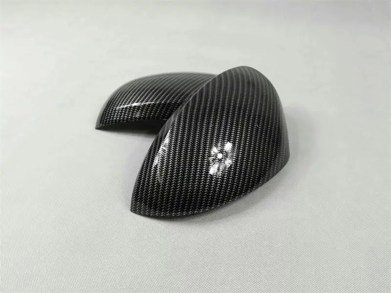 Углеродное волокно Цвет крыло Дверь Зеркало Обложка 2010 2011 2012 2013 для Volkswagen VW Tiguan Авто Средства для укладки волос
