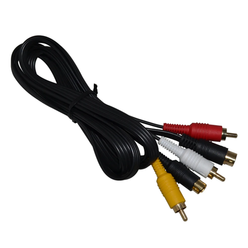 Gold Plating 10 шт. позолоченный/никелированный штекер S-Video AV RCA аудио видео дисплей кабель для SEGA Saturn консоль Соединительный шнур - Цвет: Gold Plating