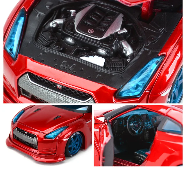 Maisto 1/24 日産　GT-R 2009 Maisto 1:24 2009 Nissan GTR Tokyo Drift Alloy Sports Car