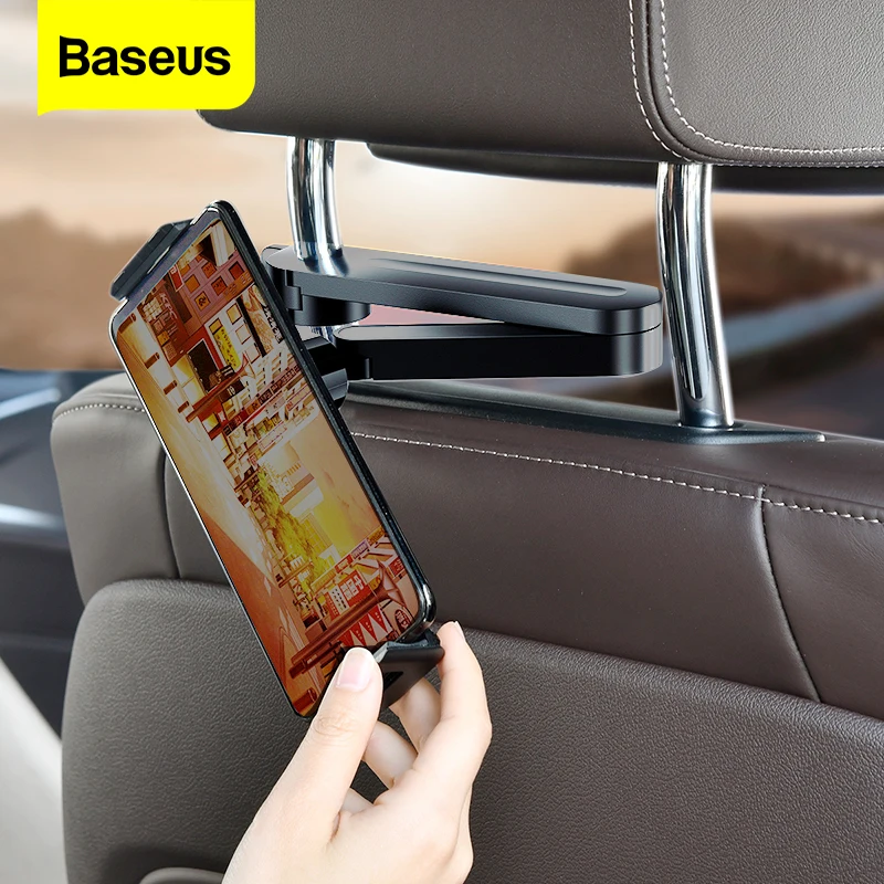 Baseus Back Seat Mount Tablet Stand Car Holder For iPad Air Mini Pro Backseat Car Phone Holder Stand For iPhone Xs Max Samsung