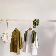 Платье с оборками для девочек модные осенние платья для девочек от 1 до 6 лет, HX107