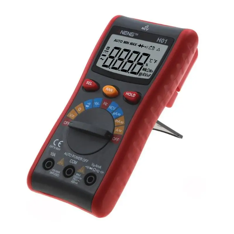 

H01 4000Counts Auto Range Digital Multimeter Backlight AC/DC Ammeter Voltmeter Ohm Portable Wire test Meter Multimeters
