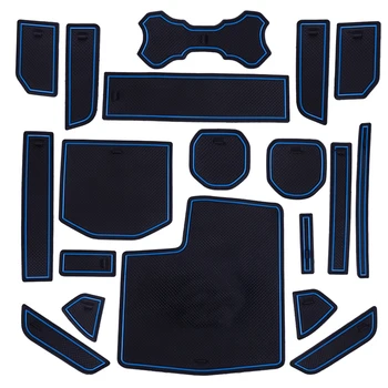 

CITALL 19pcs Interior Door Gate Slot Groove Pads Cup Non-Slip Cushion Mats Fit For Jeep Wrangler JL 2018 2019