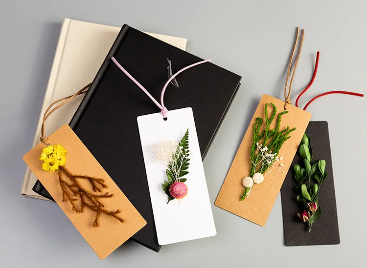 Entirely Handmade Dried Flower Cards Creative DIY Dried Flower Bouquet Bookmark Teacher's Day Birthday Confession Card Manufactu